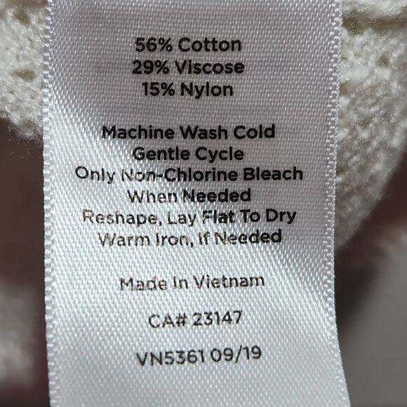 T by Talbots knit shirt long sleeve eyelet size XS - Picture 5 of 5